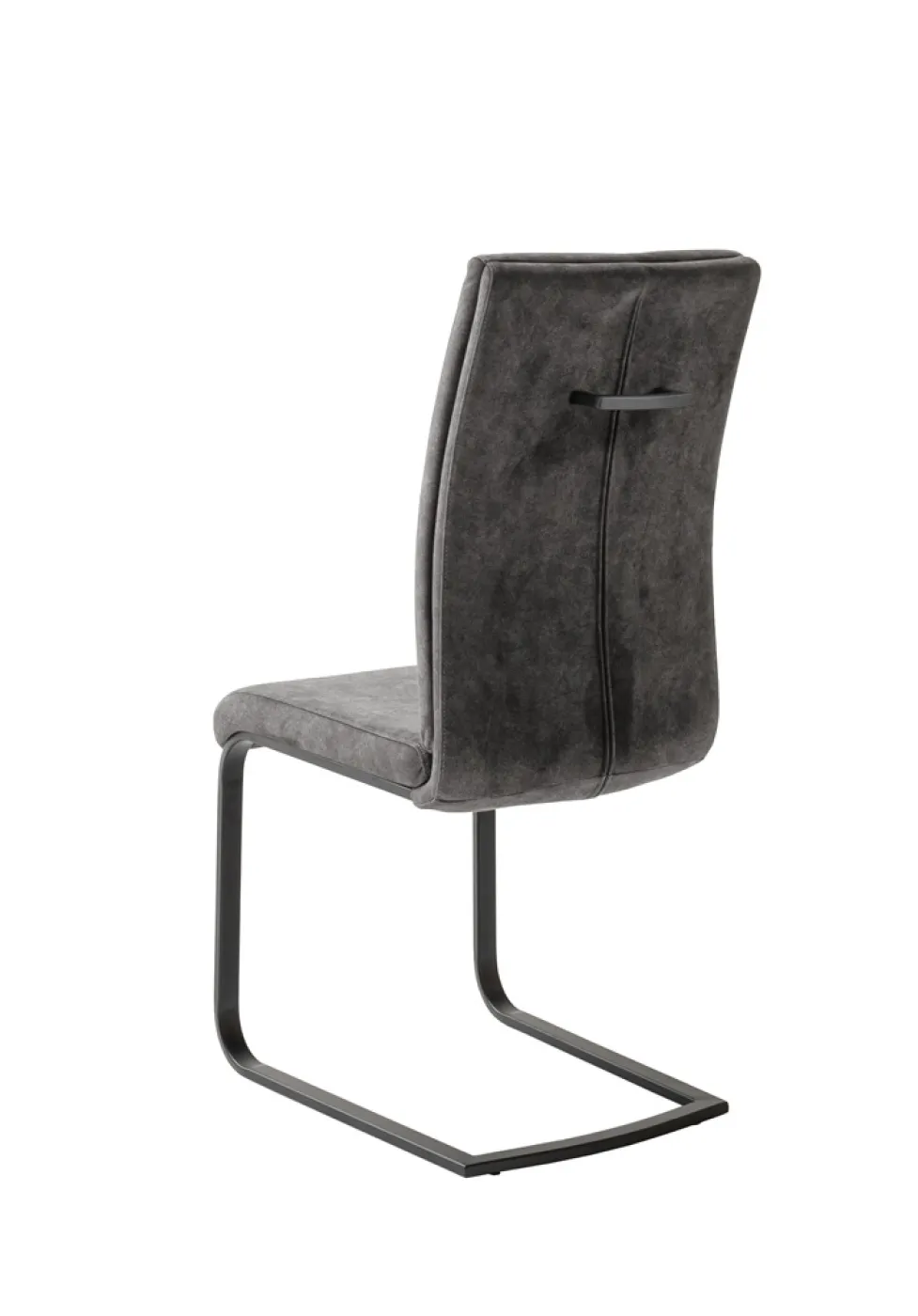 4er Set Freischwinger Stuhl Hudson | anthrazit / schwarz matt