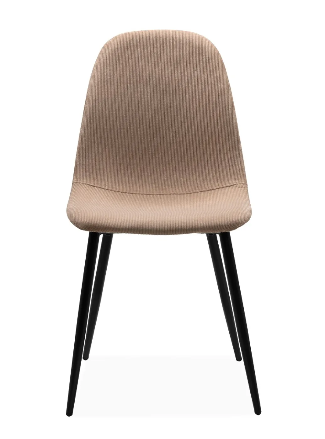 4er Set Stuhl Anya | Schwarz / braun Cord