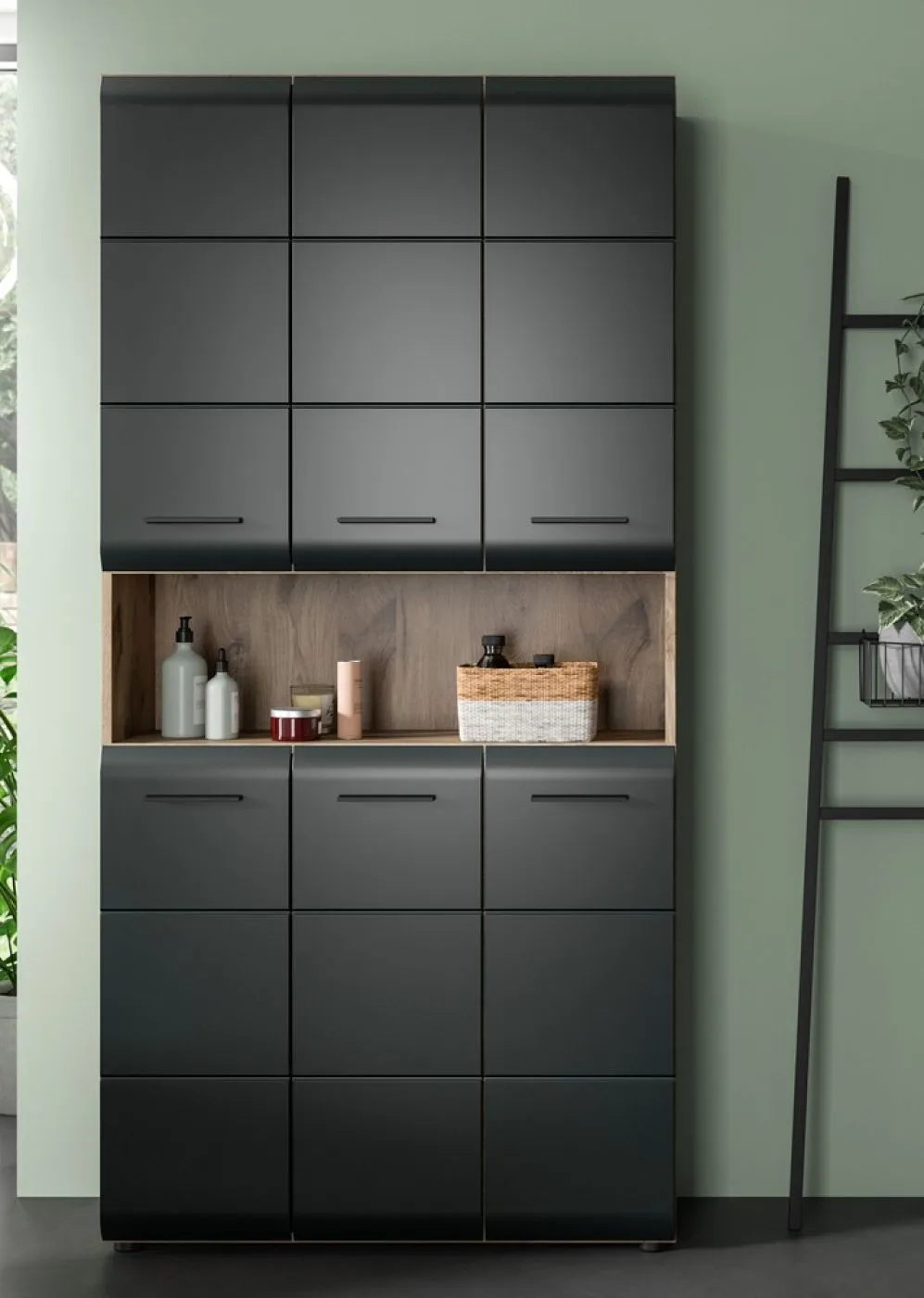 Bad Set Ice 10 | 3-teilig | Nox Oak / schwarz matt