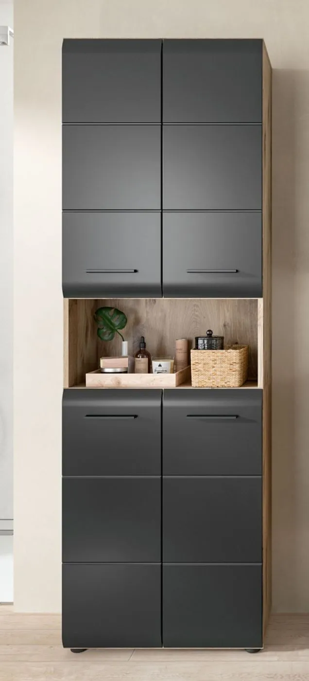 Bad Set Ice 1a | 3-teilig | Nox Oak / schwarz matt