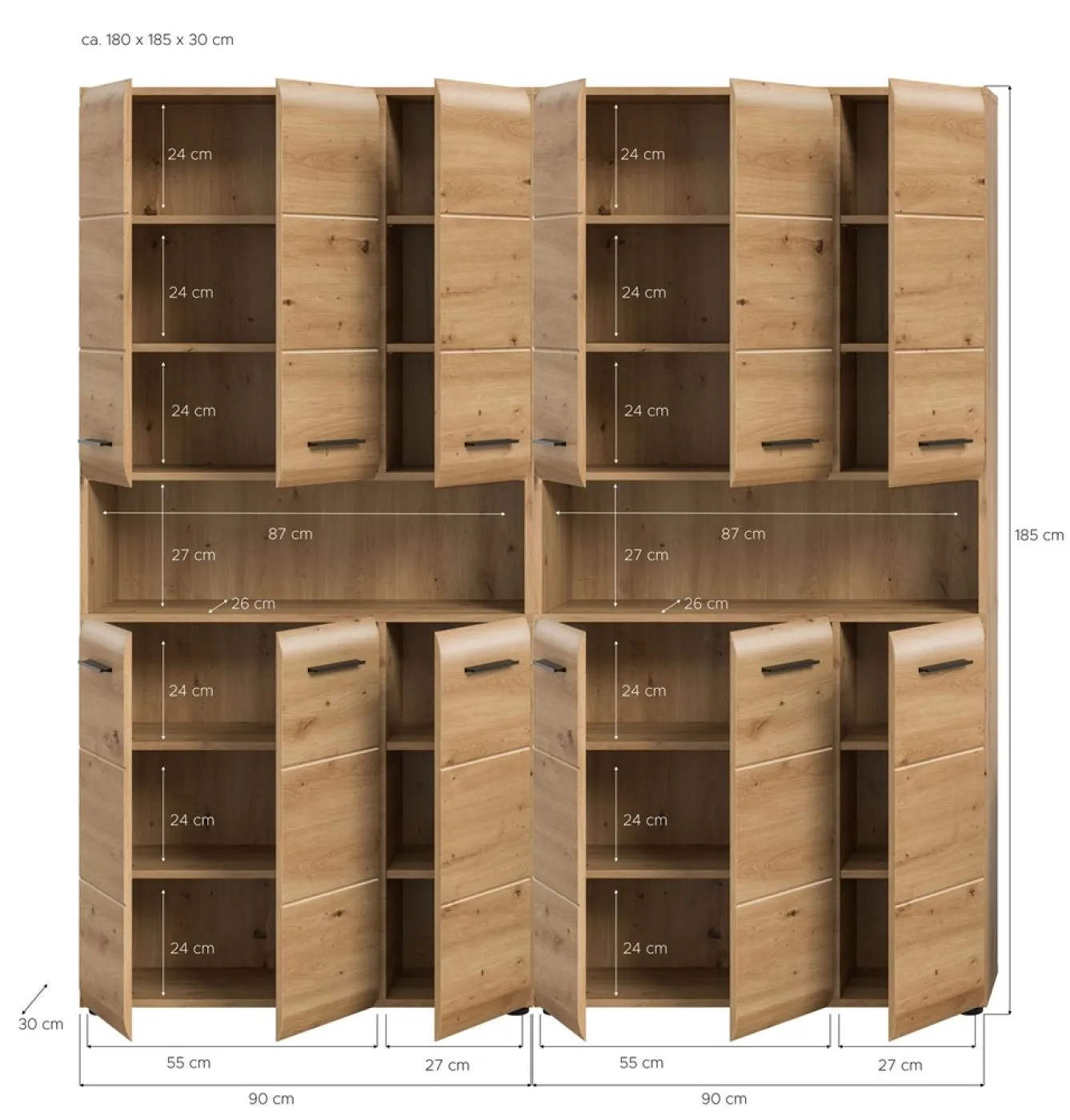 Bad Set Ice 3a | 2-teilig | Artisan Oak
