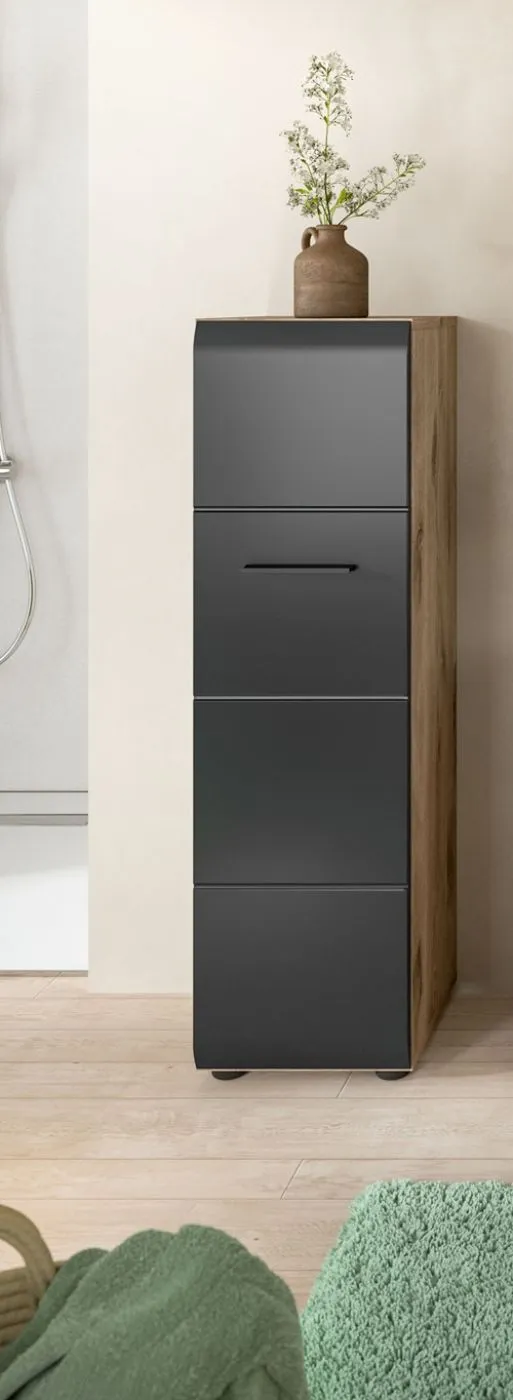 Bad Set Ice 3a | 3-teilig | Nox Oak / schwarz matt