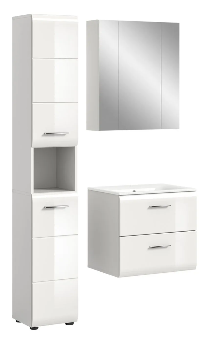 Bad Set Ice 5 | 3-teilig | weiß / weiß Hochglanz