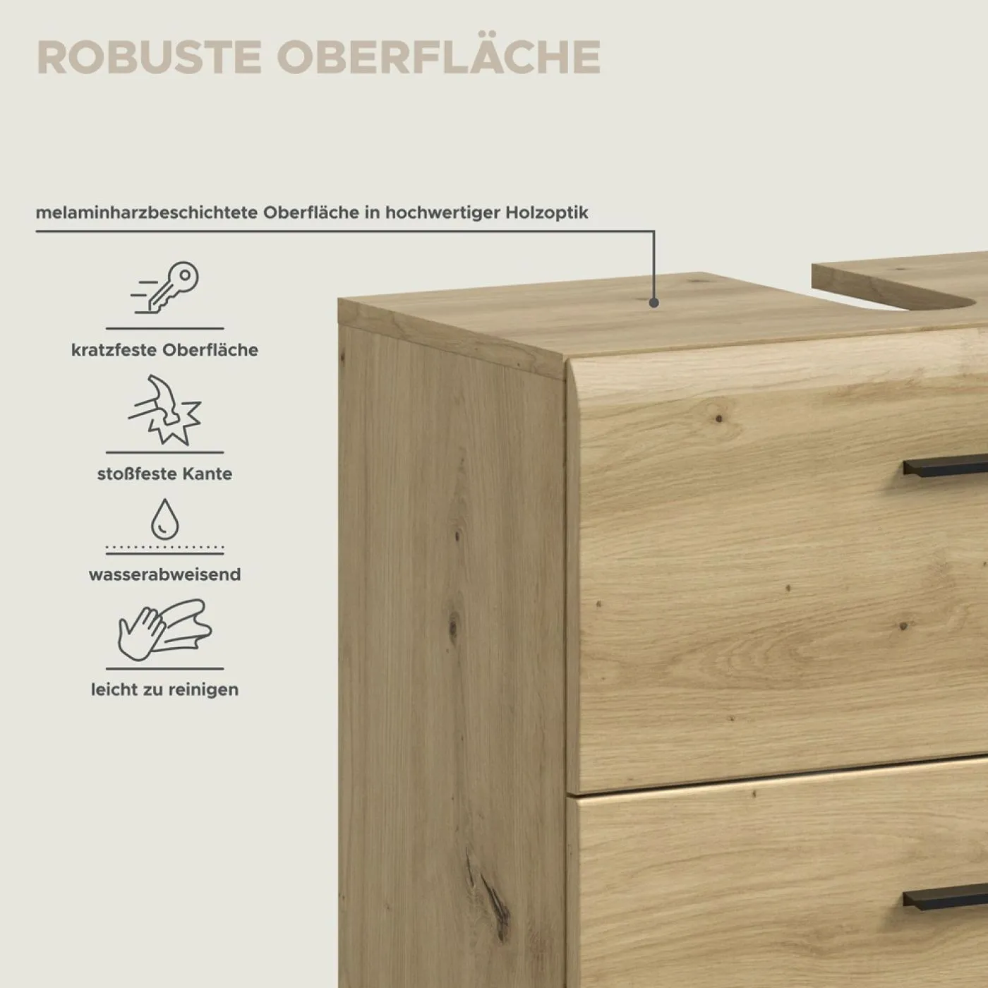 Bad Set Ice auf Rollen | 2-teilig | Artisan Oak