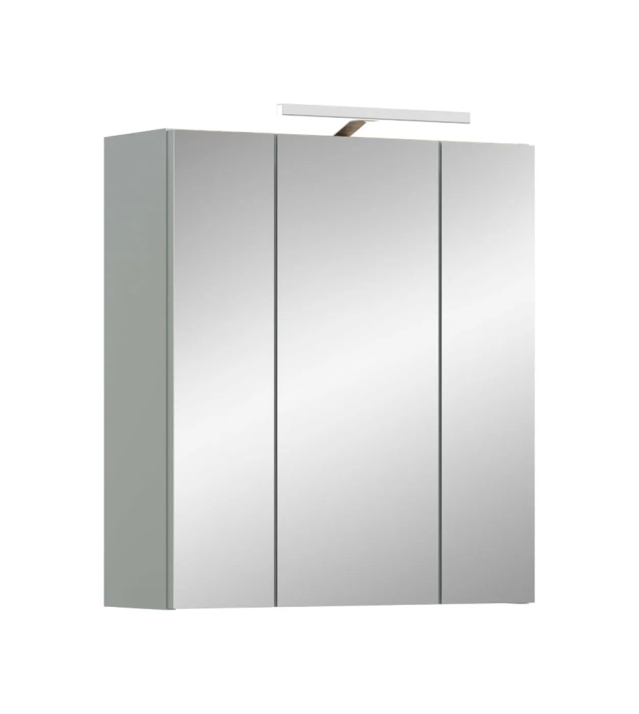 Bad Set Star | 5-teilig | hellgrün / Eiche | Spiegelschrank mit Beleuchtung