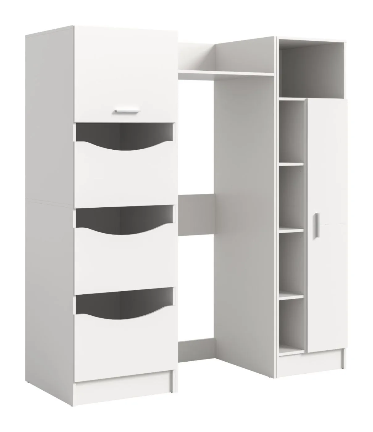 Bad Set Waschmaschinenumbau Set Free 1 | 3-teilig | weiß