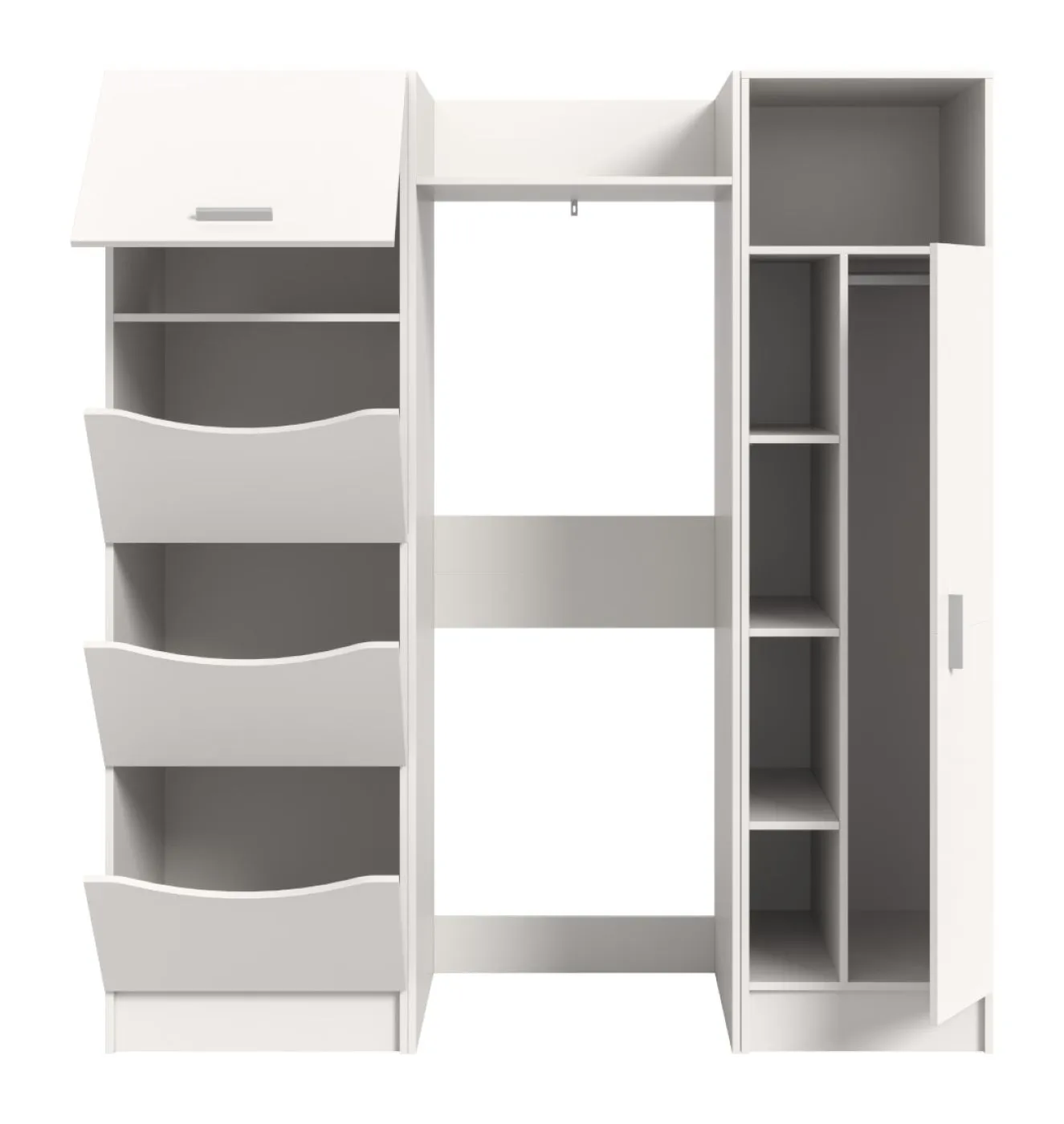 Bad Set Waschmaschinenumbau Set Free 1 | 3-teilig | weiß