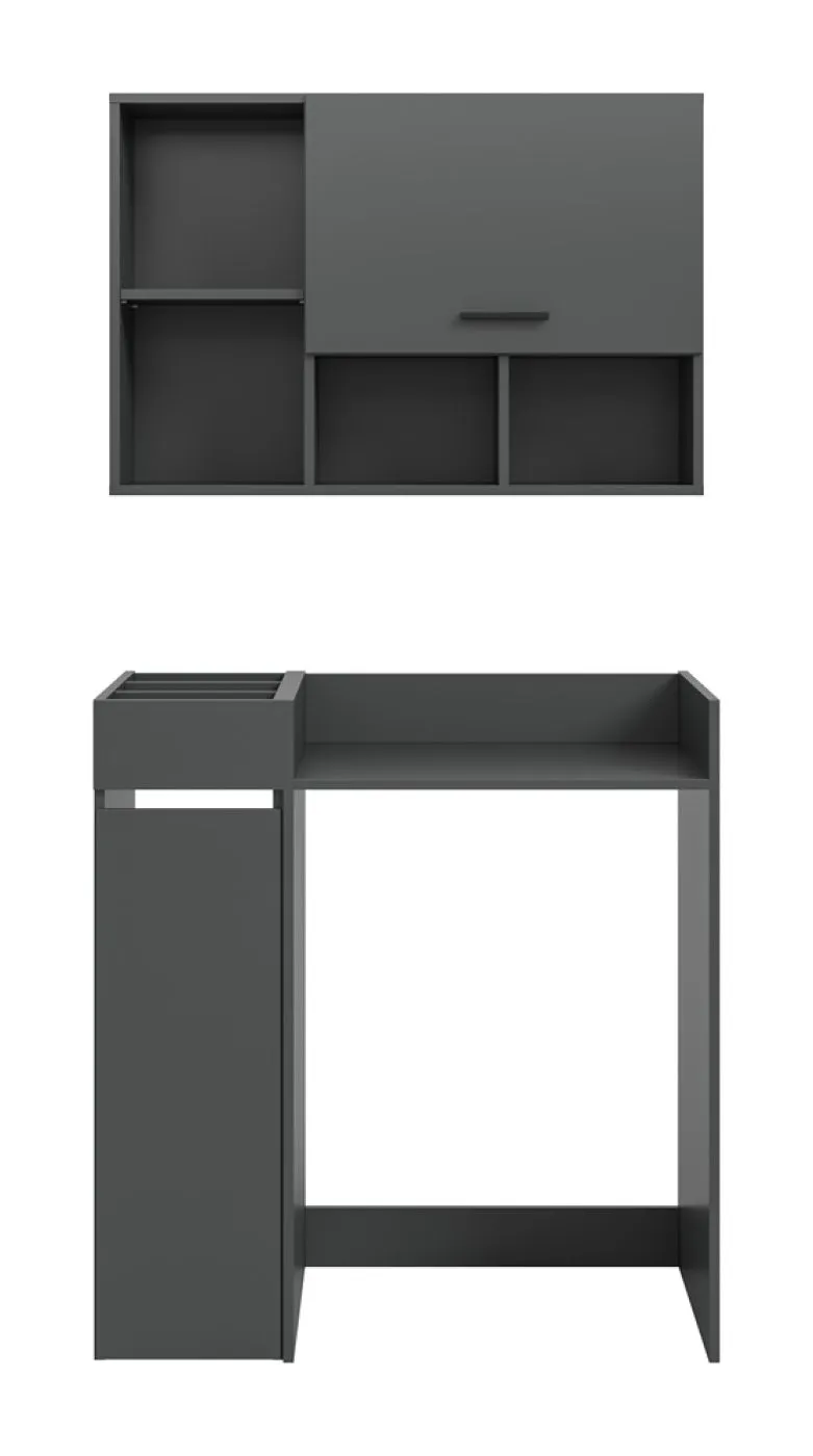 Bad Set Waschmaschinenumbau Set Free | 3-teilig | anthrazit