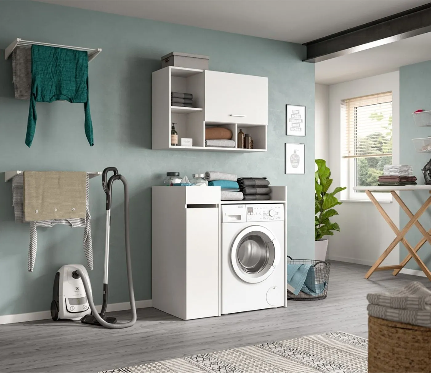 Bad Set Waschmaschinenumbau Set Free | 3-teilig | weiß