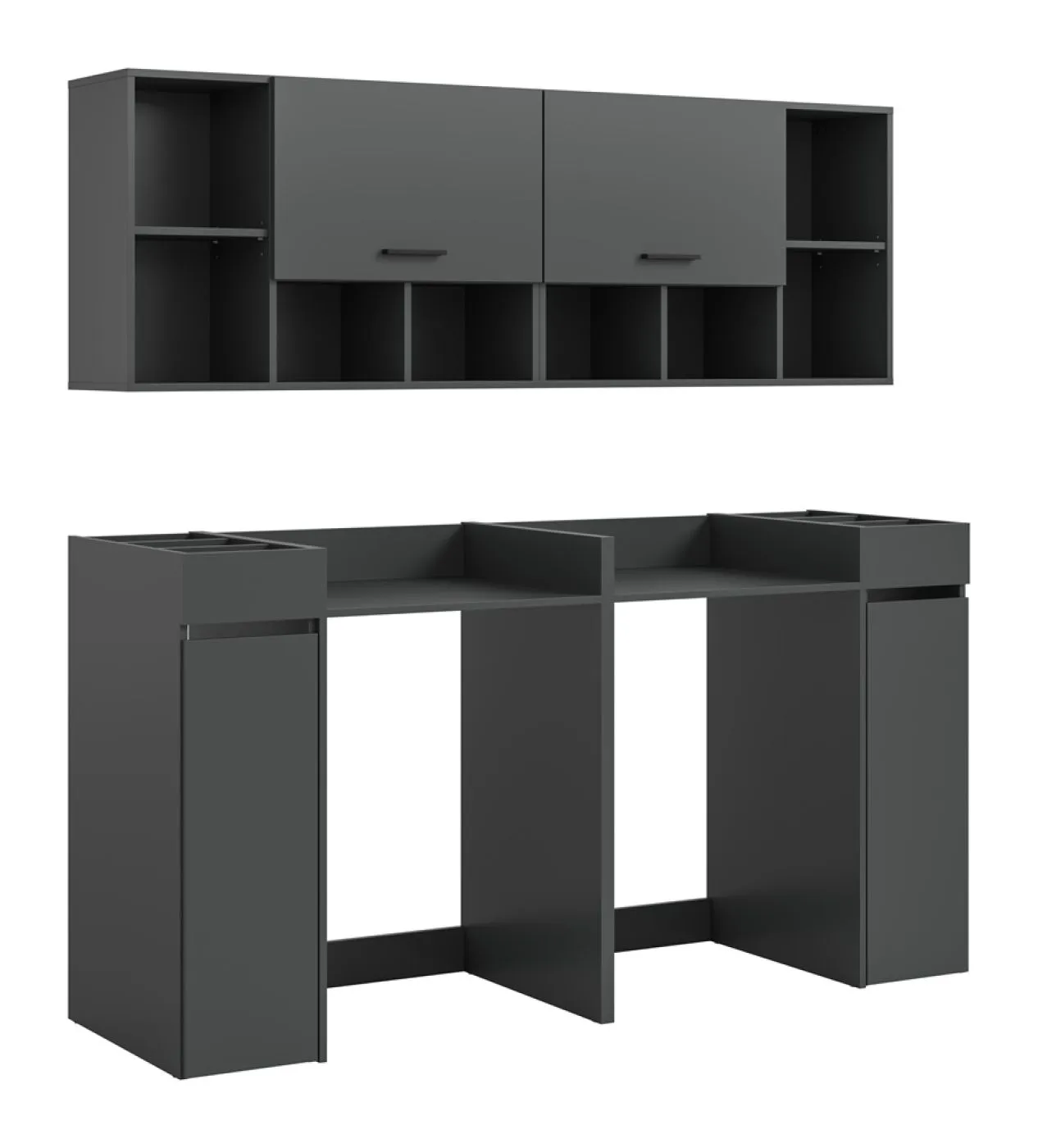 Bad Set Waschmaschinenumbau Set Free | 6-teilig | anthrazit