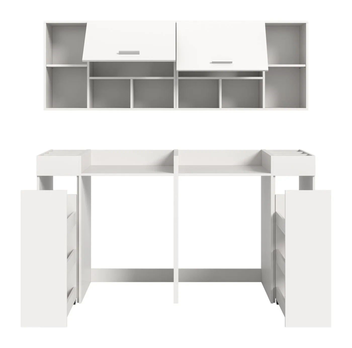 Bad Set Waschmaschinenumbau Set Free | 6-teilig | weiß