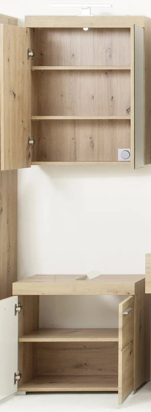 Badezimmer-Set Amanda | Eiche Asteiche | 2-teilig ohne Aufsatzleuchte