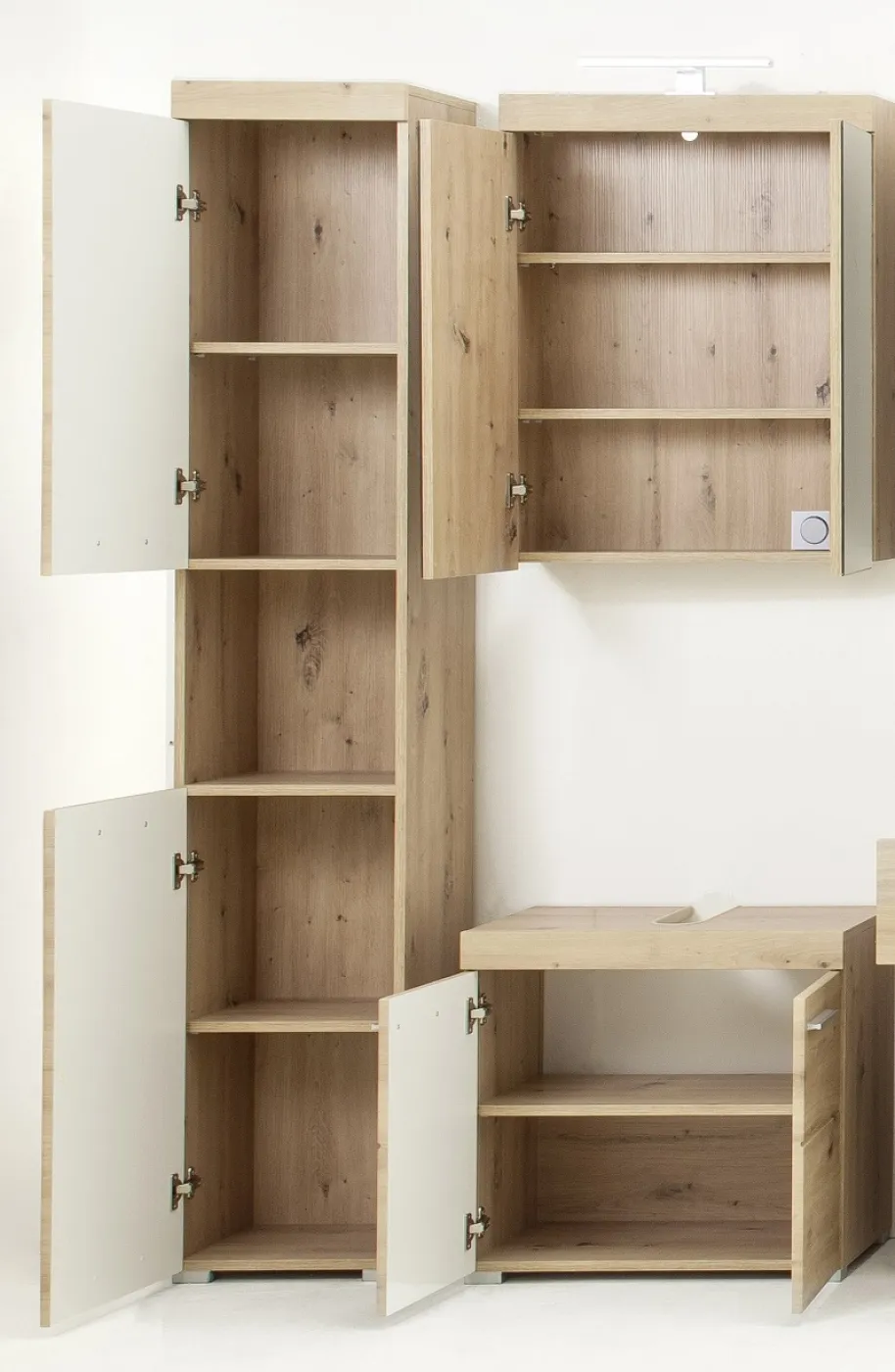 Badezimmer-Set Amanda | Eiche Asteiche | 3-teilig