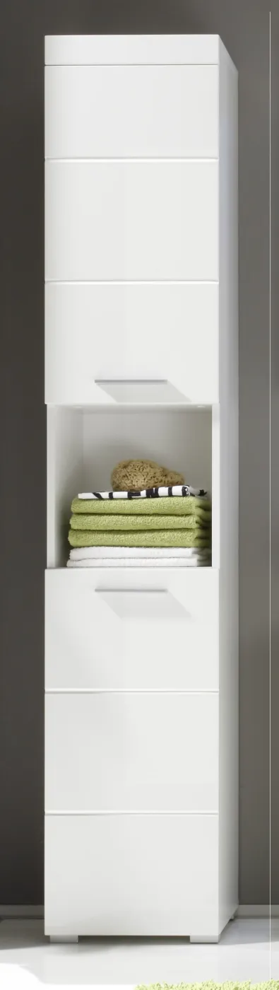 Badezimmer-Set Amanda | weiß Hochglanz | 3-teilig