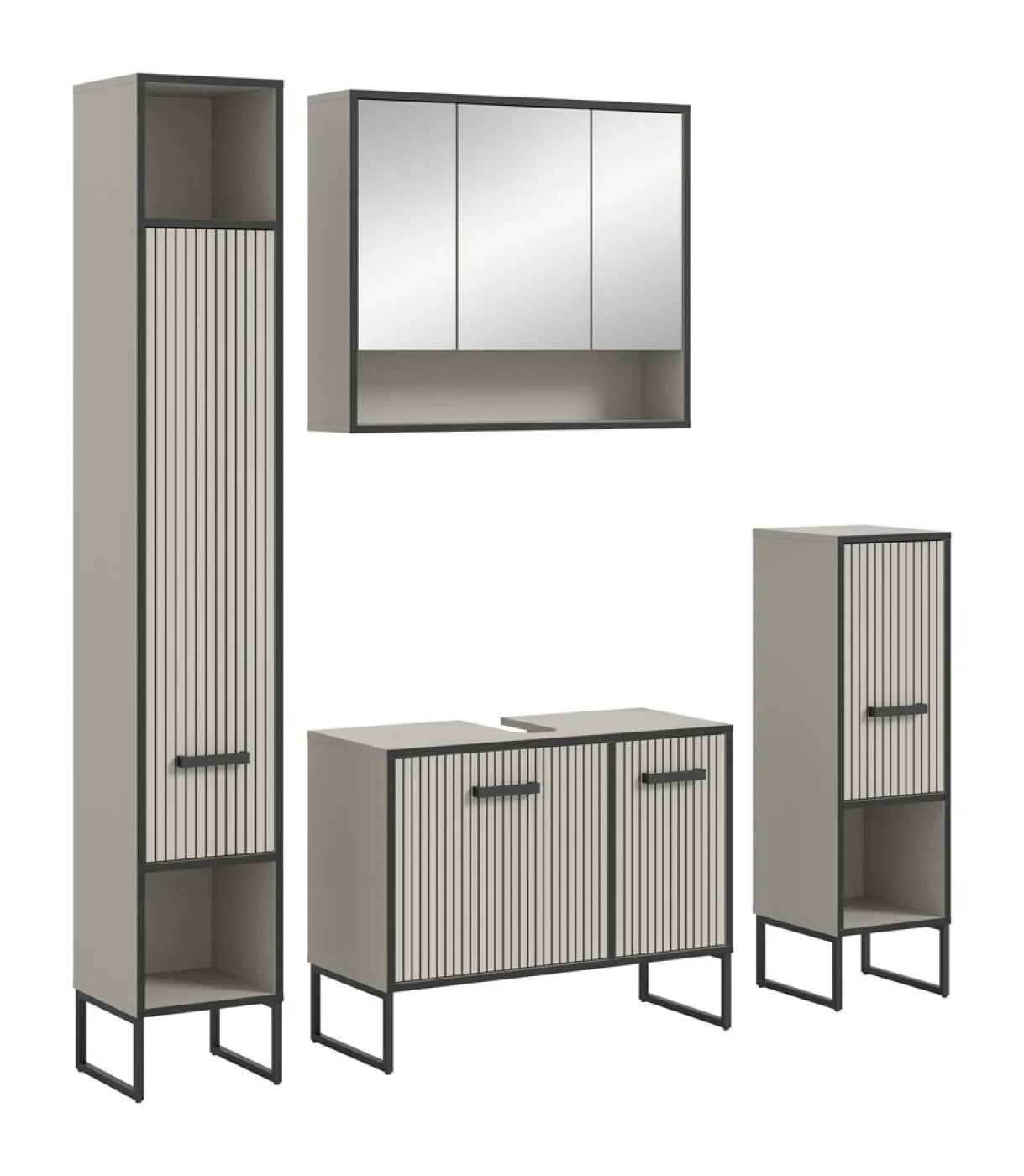 Badezimmer-Set Bagno 2 | Kaschmir | 4-teilig