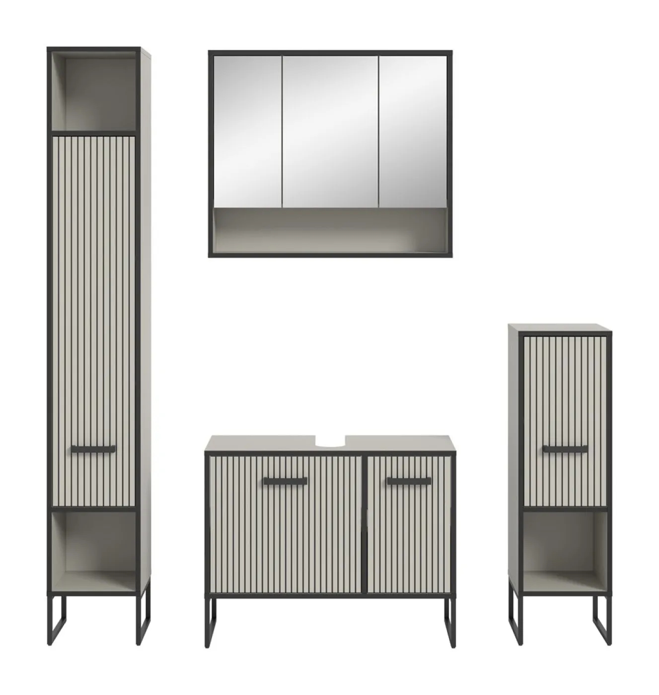 Badezimmer-Set Bagno 2 | Kaschmir | 4-teilig