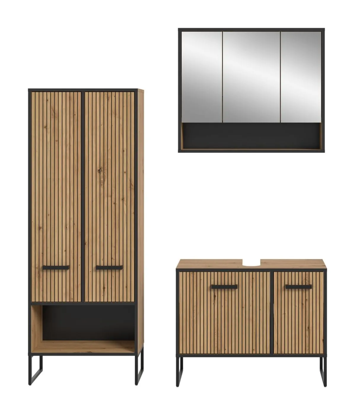 Badezimmer-Set Bagno 3 | Artisan Oak | 3-teilig