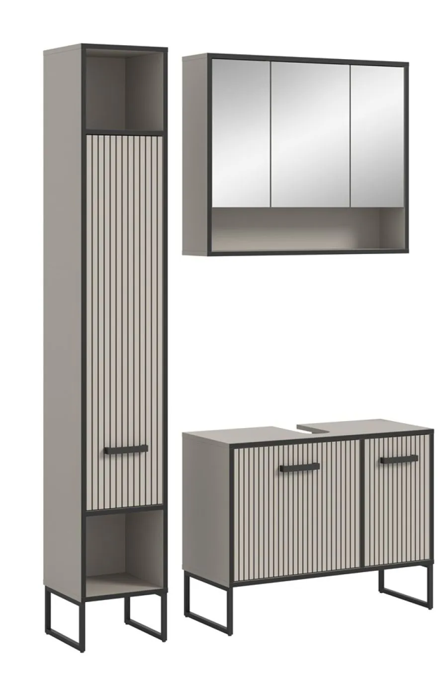 Badezimmer-Set Bagno 4 | Kaschmir | 3-teilig