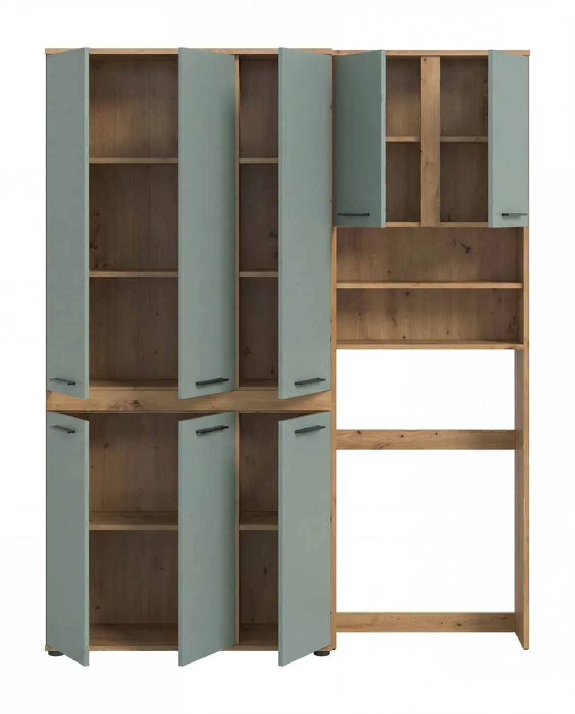 Badezimmer-Set Blake 2 | Salbei / Artisan Eiche | 2-teilig