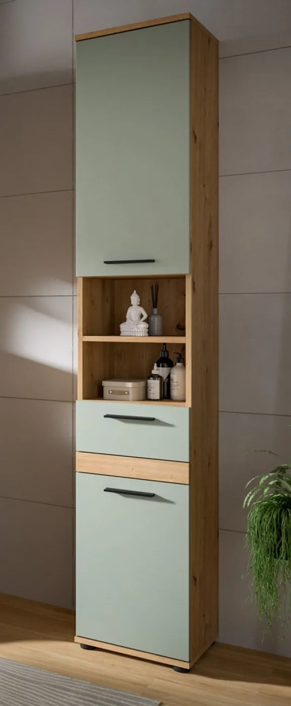 Badezimmer-Set Blake | Salbei / Artisan Eiche | 3-teilig