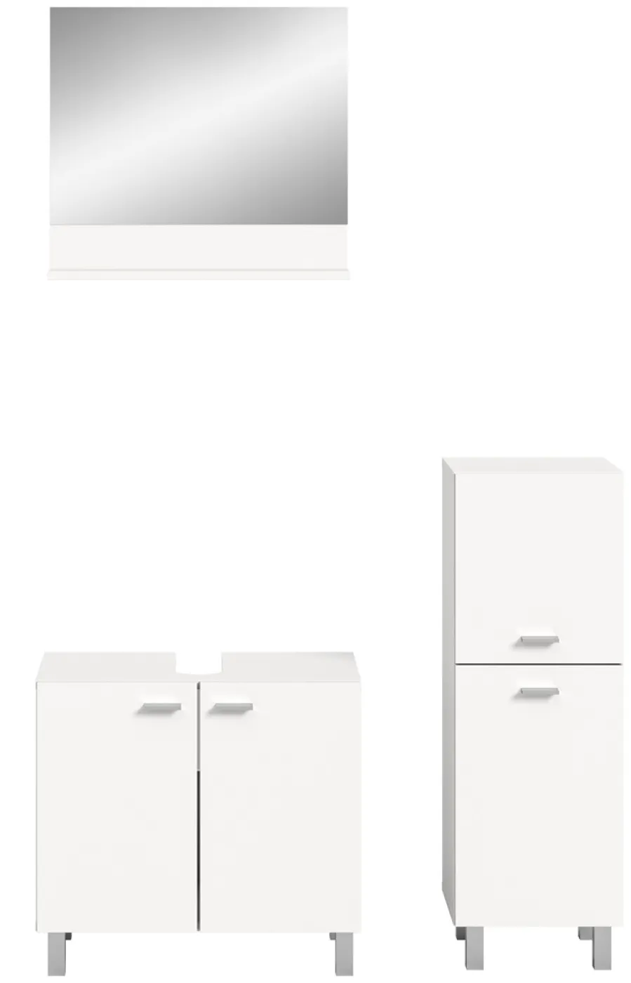 Badezimmer Set Boston 3 | 3-teilig | weiß