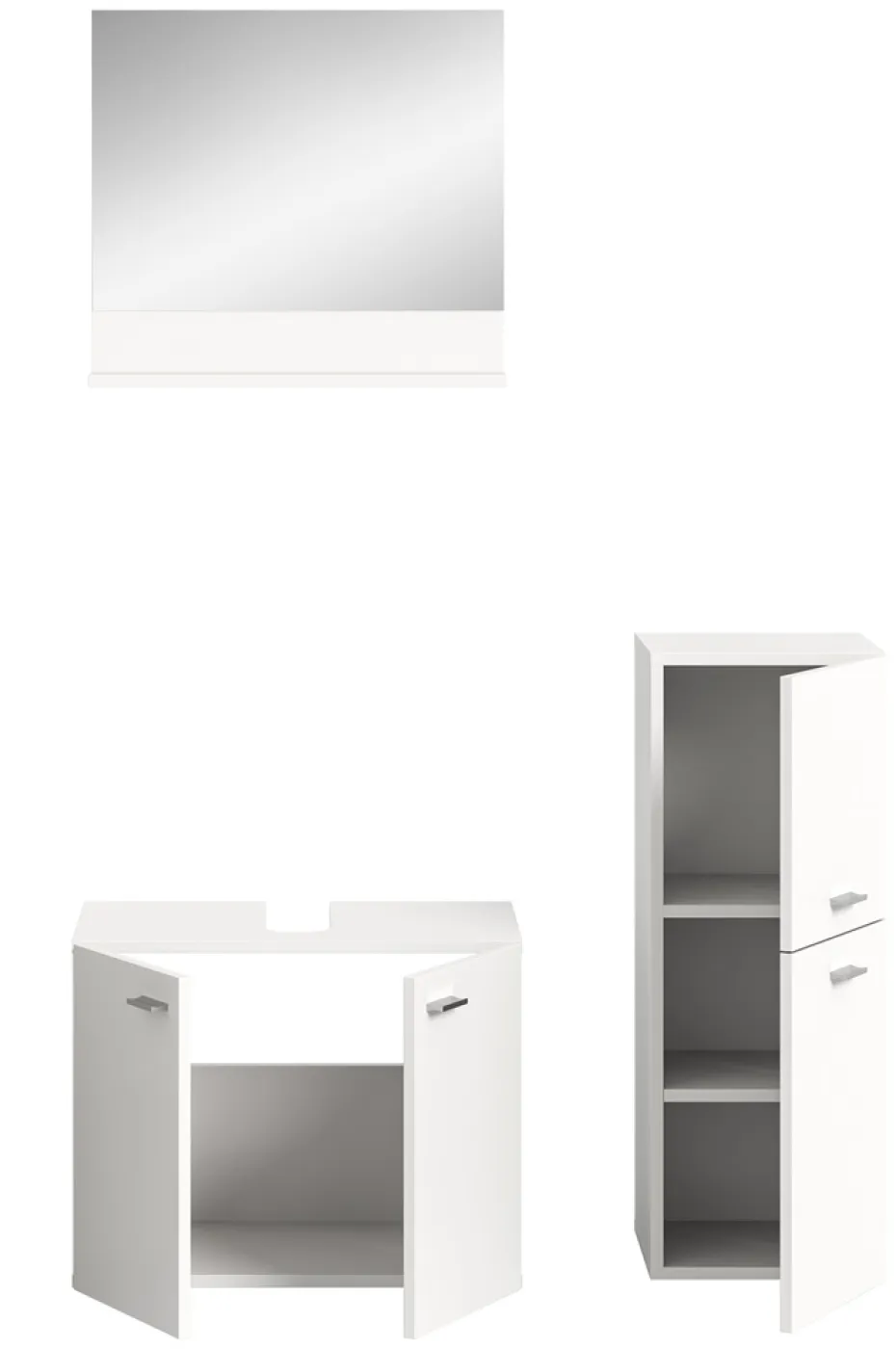 Badezimmer Set Boston 3 | 3-teilig | weiß