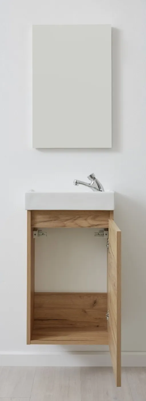 Badezimmer-Set Champ Bad | inkl. Waschbecken | Artisan Eiche | 2-teilig