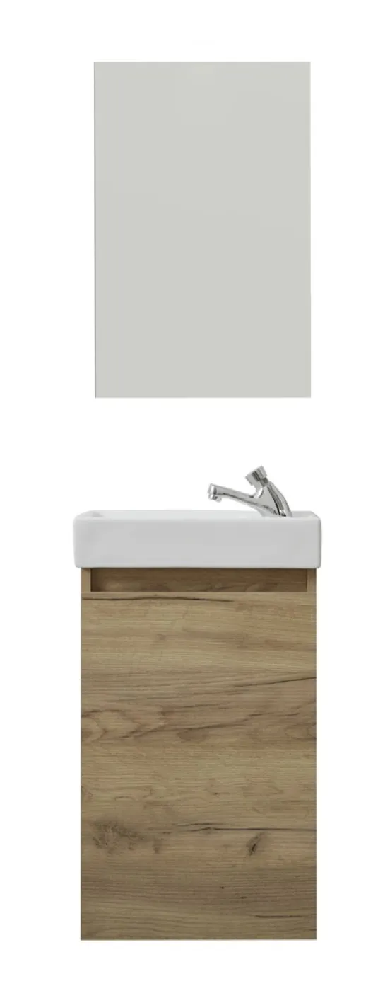 Badezimmer-Set Champ Bad | inkl. Waschbecken | Artisan Eiche | 2-teilig