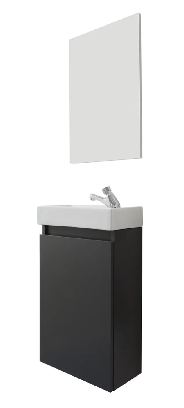 Badezimmer-Set Champ Bad | inkl. Waschbecken | Grau | 2-teilig