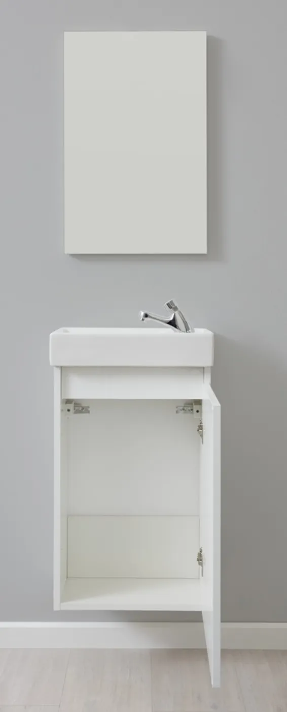 Badezimmer-Set Champ Bad | inkl. Waschbecken | weiß | 2-teilig