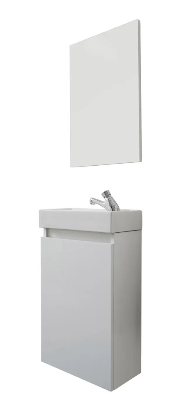 Badezimmer-Set Champ Bad | inkl. Waschbecken | weiß | 2-teilig