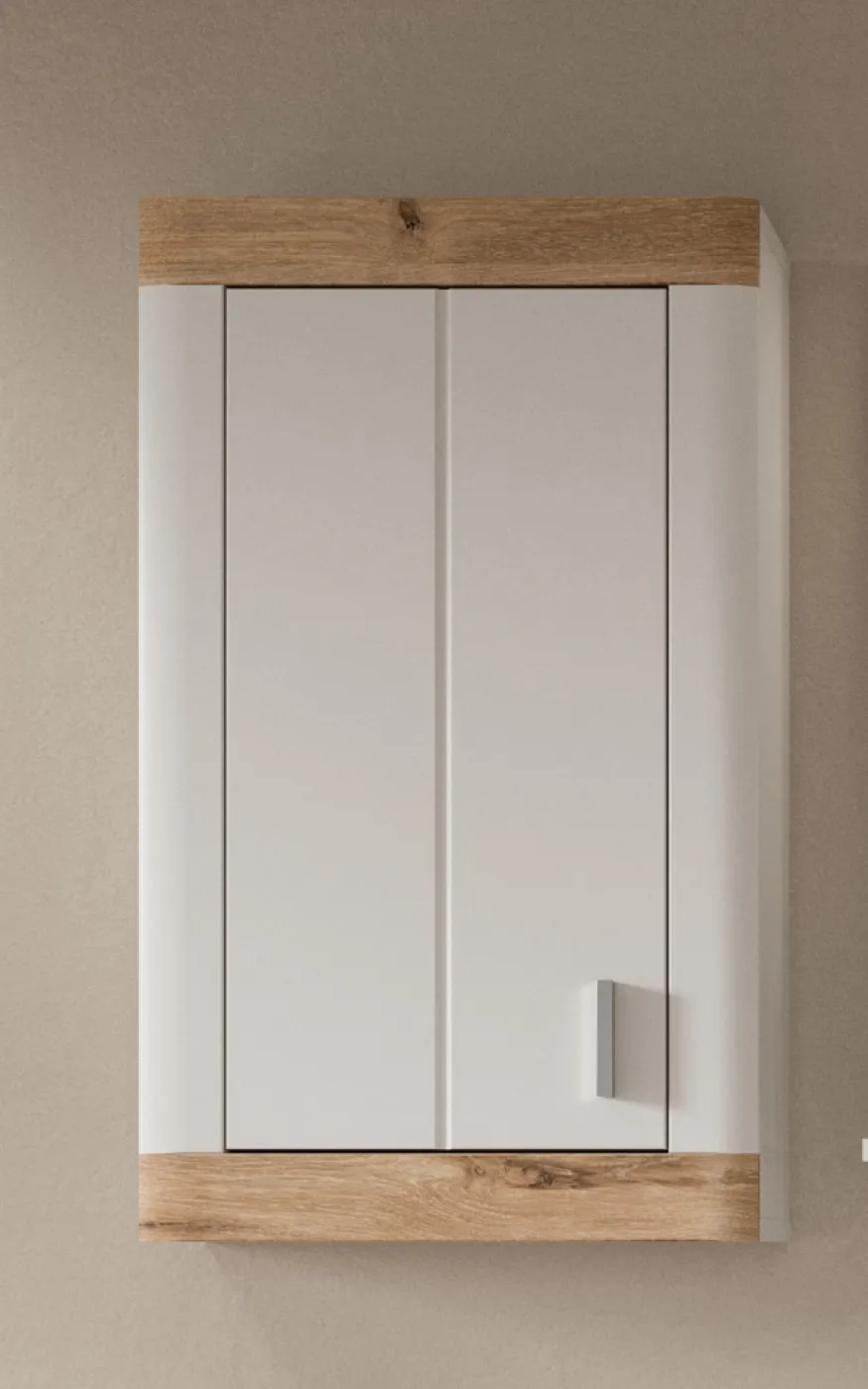 Badezimmer-Set Laredo | Nox Oak / weiß | 4-teilig