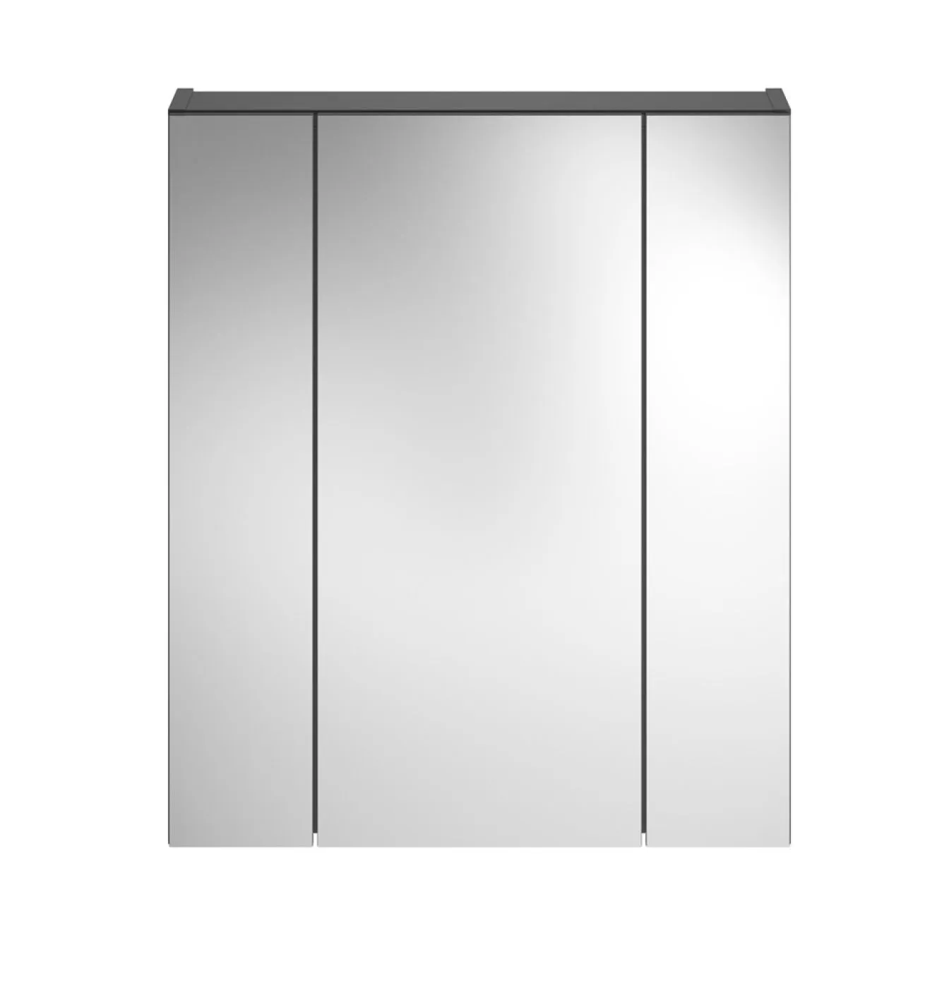 Badezimmer Set Linus | schwarz Hochglanz | 3-teilig ohne Aufsatzleuchte