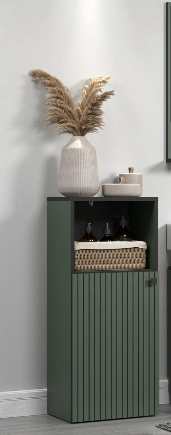 Badezimmer-Set Pure Bliss, 4-teilig, Grün Dekor – Ansicht 8