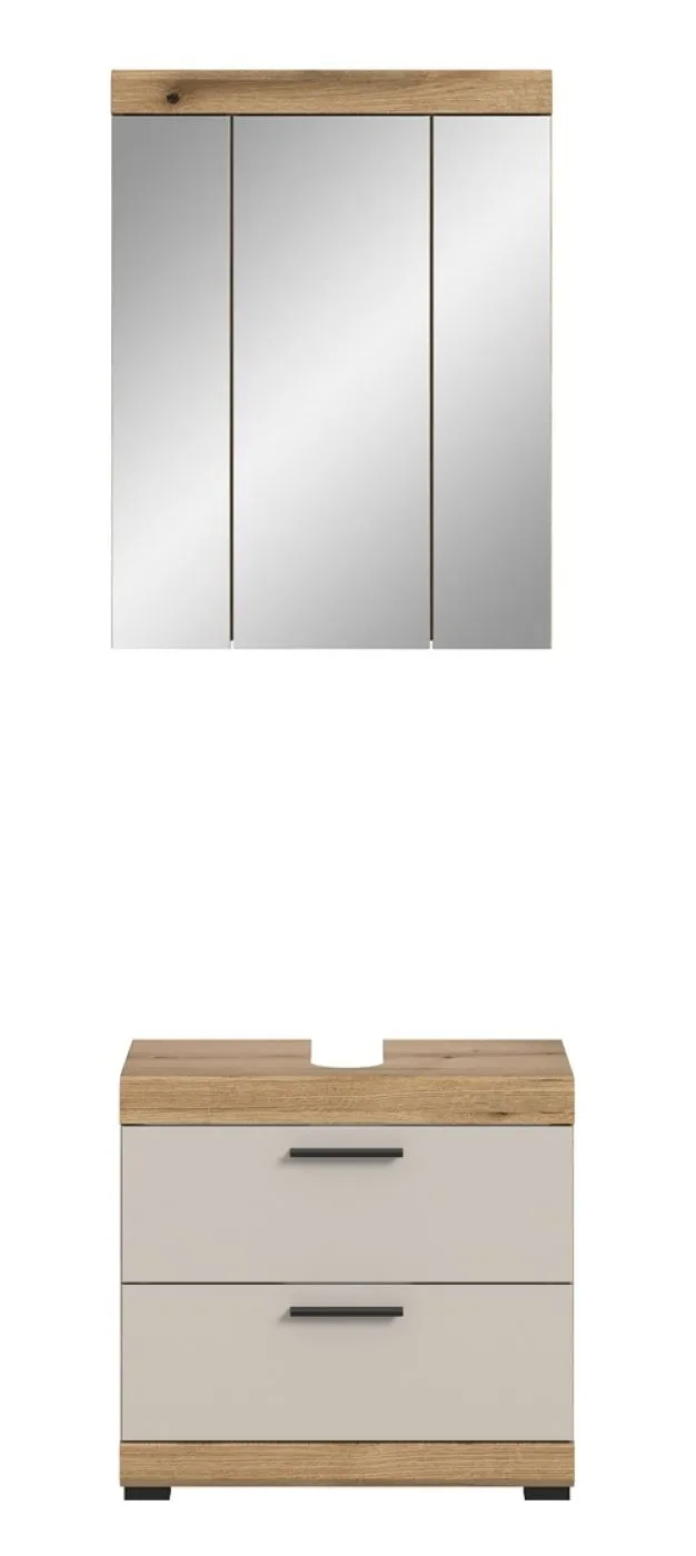 Badezimmer-Set Scout 1 | Kaschmir / Evoak Oak | 2-teilig