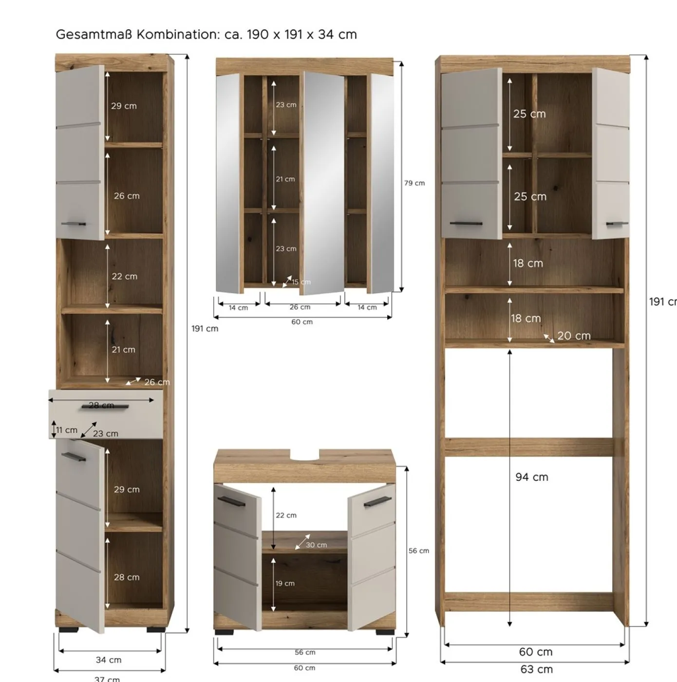Badezimmer-Set Scout 1, 4-teilig – Ansicht 5