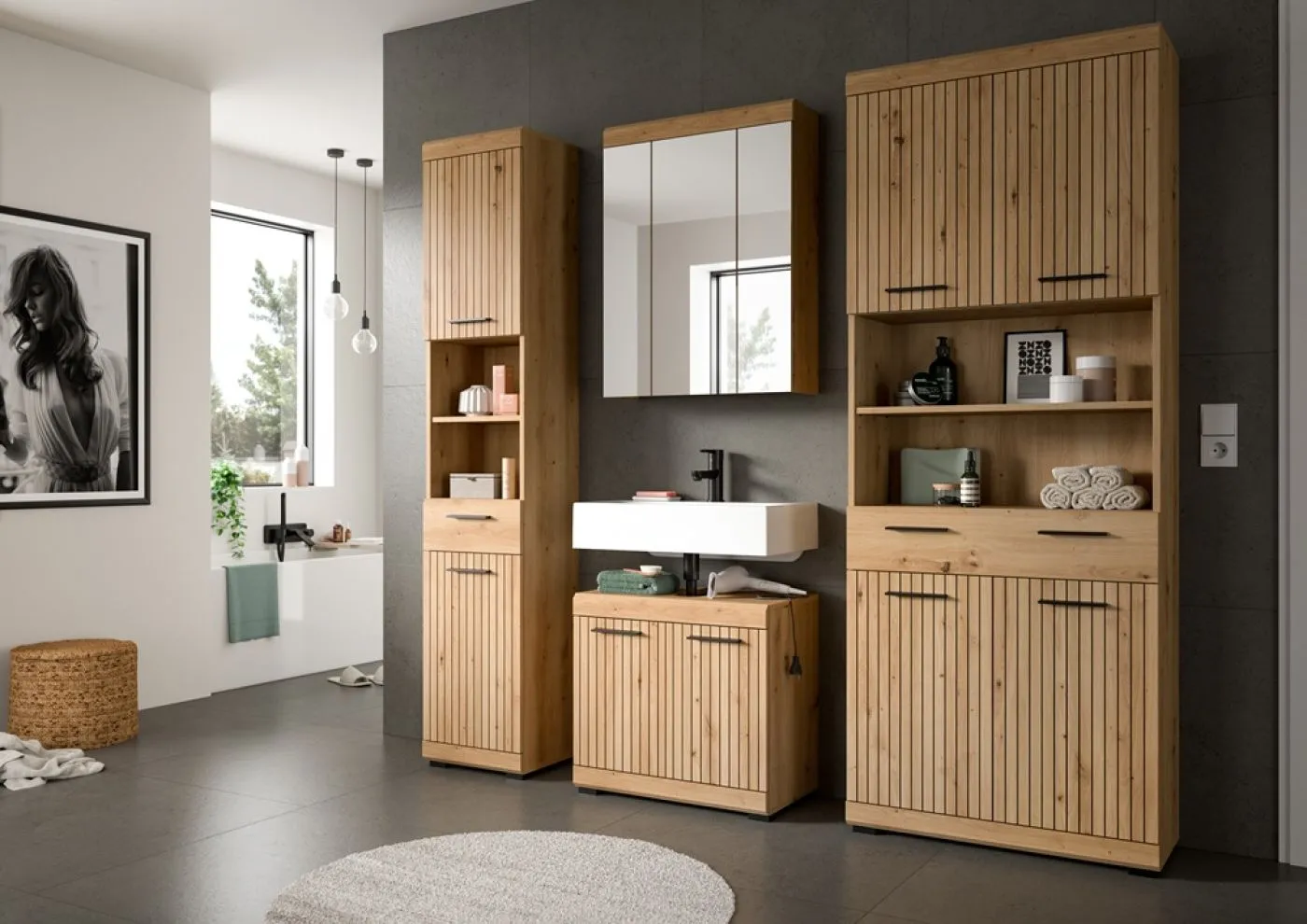 Badezimmer-Set Scout 2 | Artisan Eiche | 4-teilig