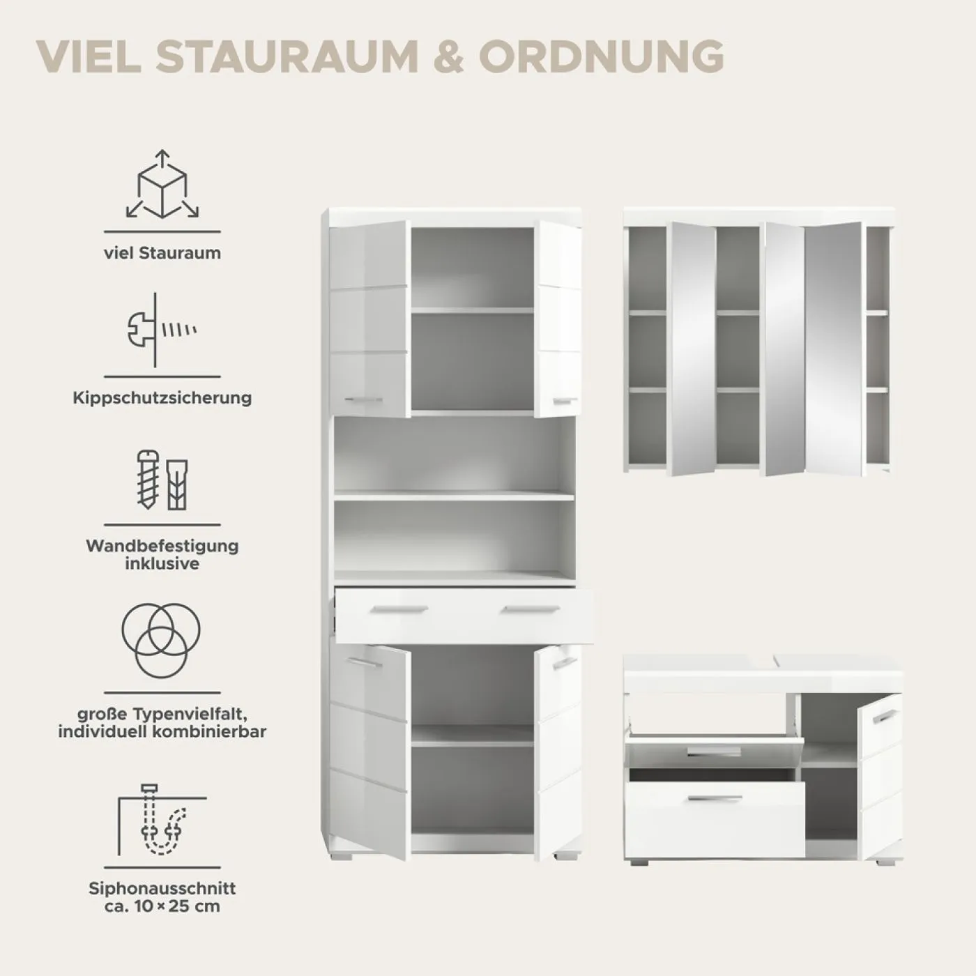 Badezimmer-Set Scout 5, 3-teilig – Ansicht 8