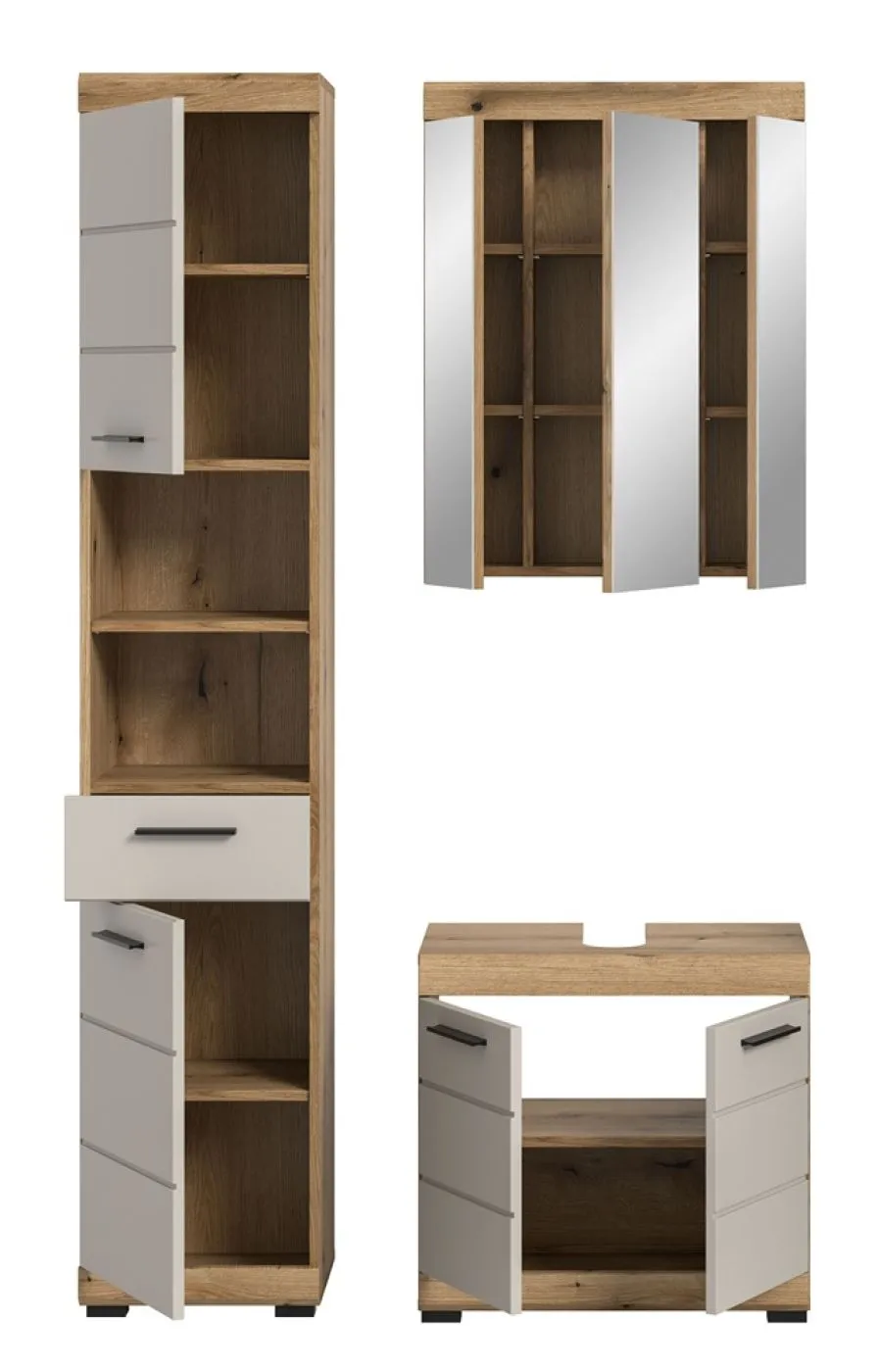Badezimmer-Set Scout | Kaschmir / Evoak Oak | 3-teilig
