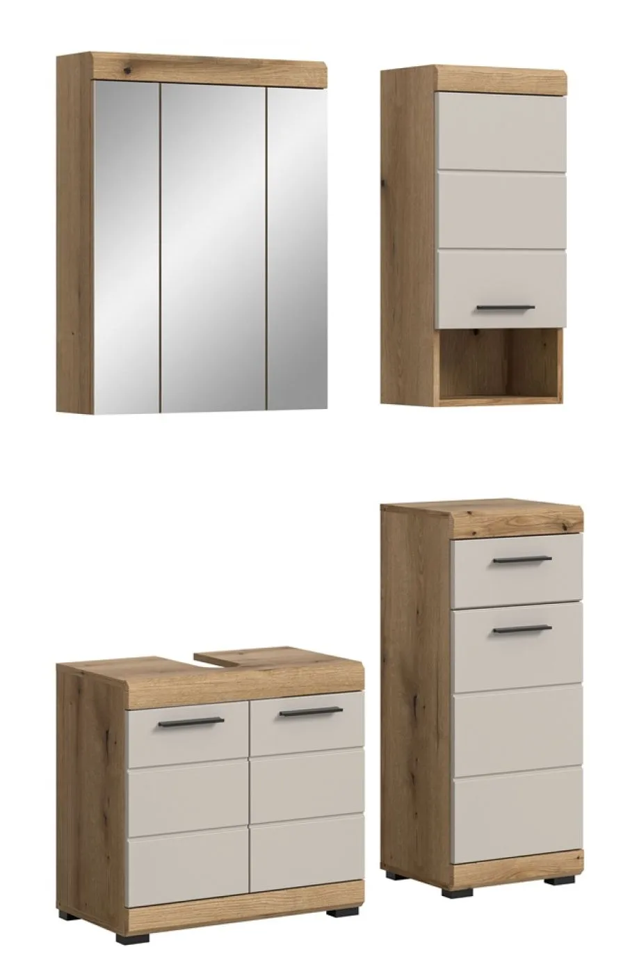 Badezimmer-Set Scout | Kaschmir / Evoak Oak | 4-teilig