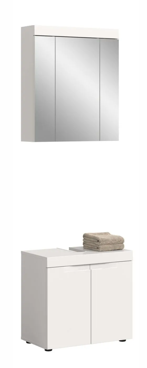 Badezimmer Set Viana | 2-teilig | weiß ohne Aufsatzleuchte