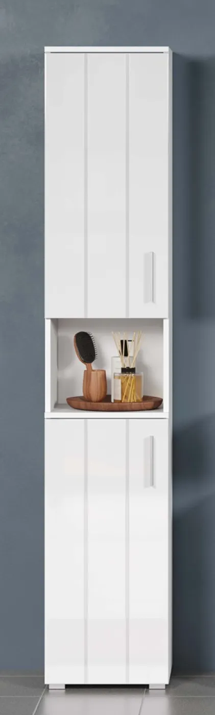 Badezimmer-Set Wons | weiß Hochglanz | 3-teilig ohne Beleuchtung