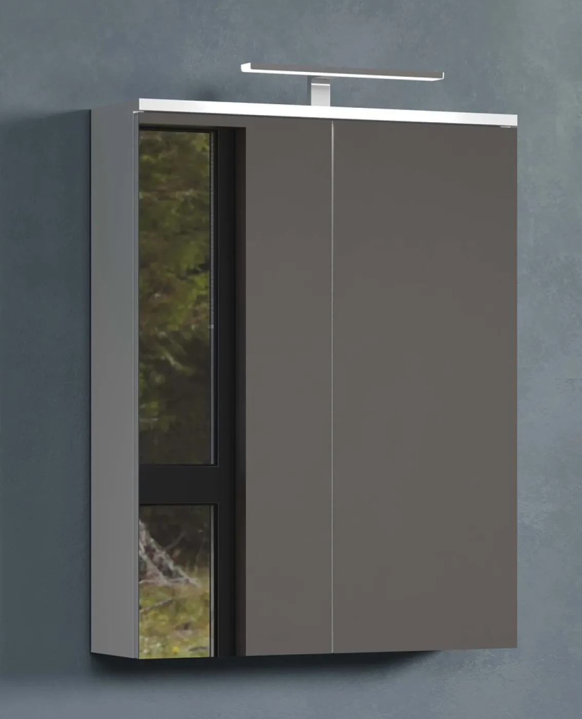 Badezimmer-Set Wons | weiß Hochglanz | 4-teilig mit Beleuchtung