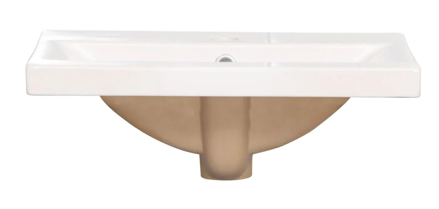 Badezimmer Waschtisch Regal Lorin | weiß / schwarz