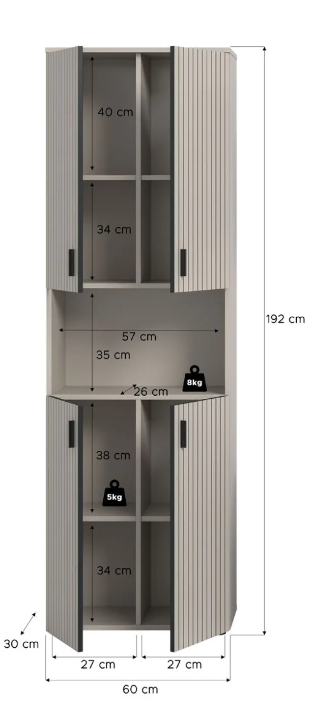 Badezimmerschrank Mone | Kaschmir