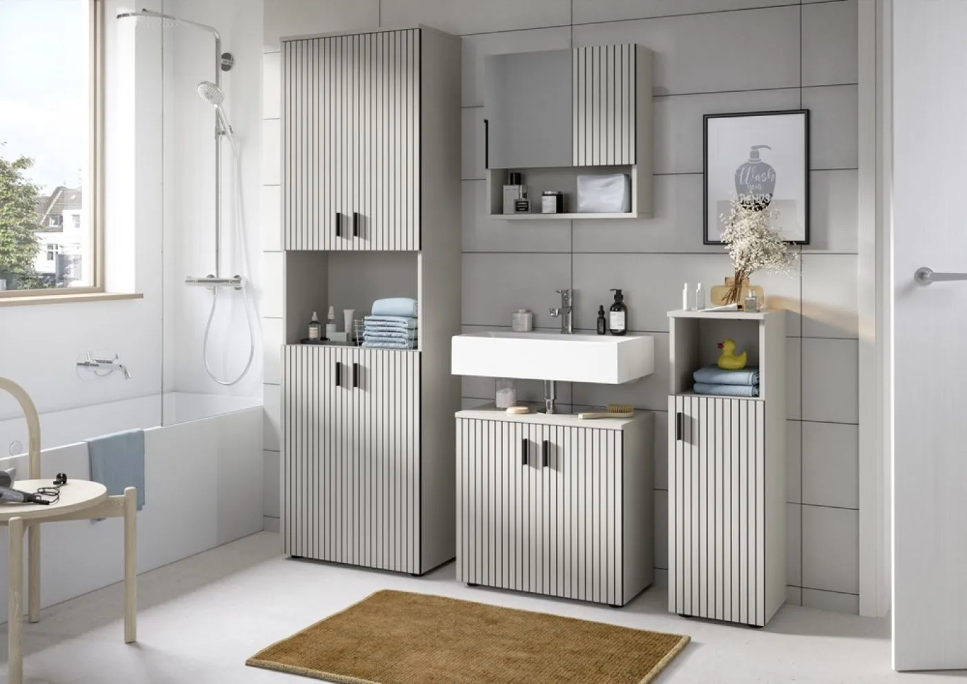 Badezimmerschrank Mone | Kaschmir