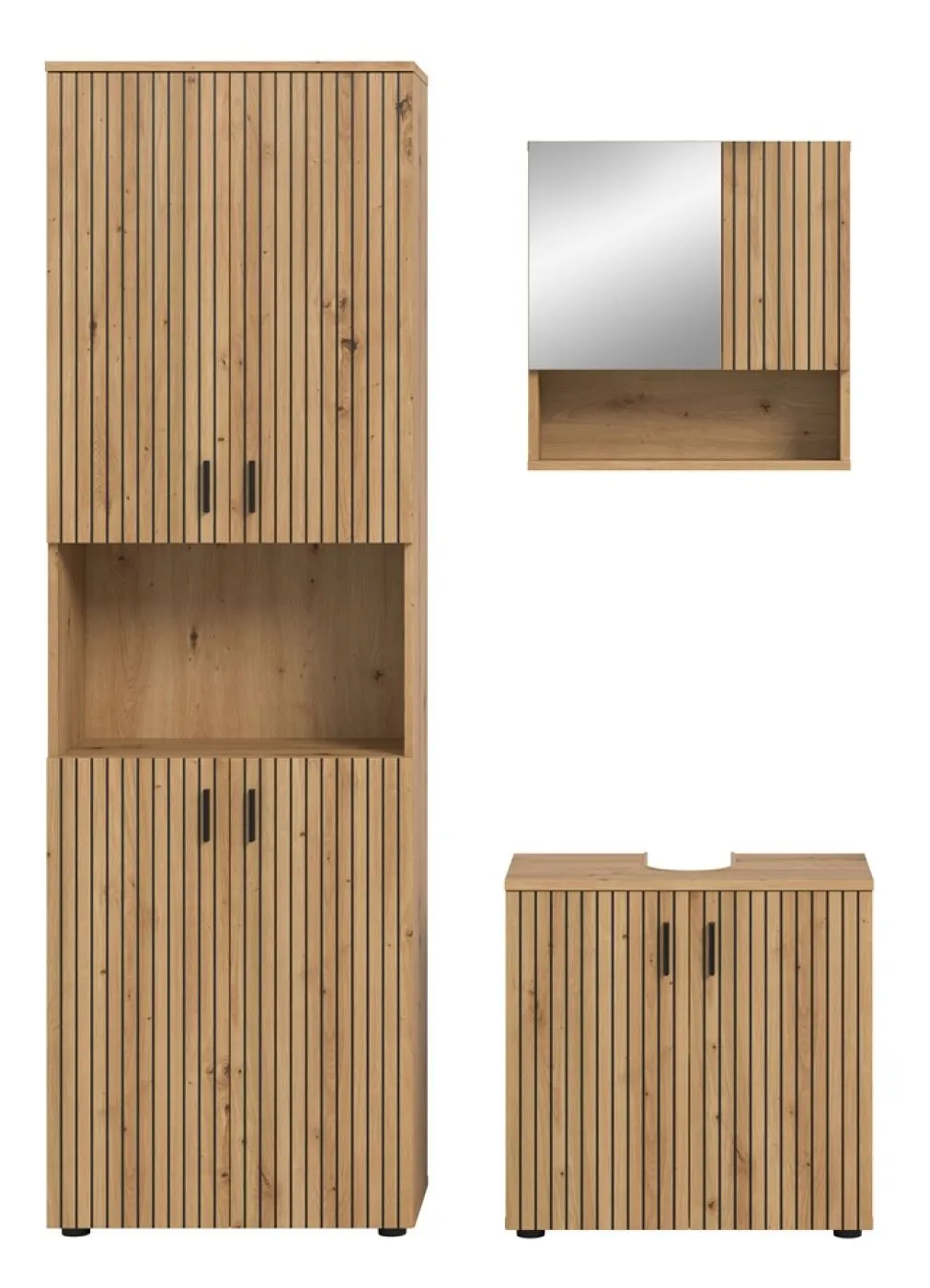 Badkombination Mone | 3-teilig | Artisan Oak