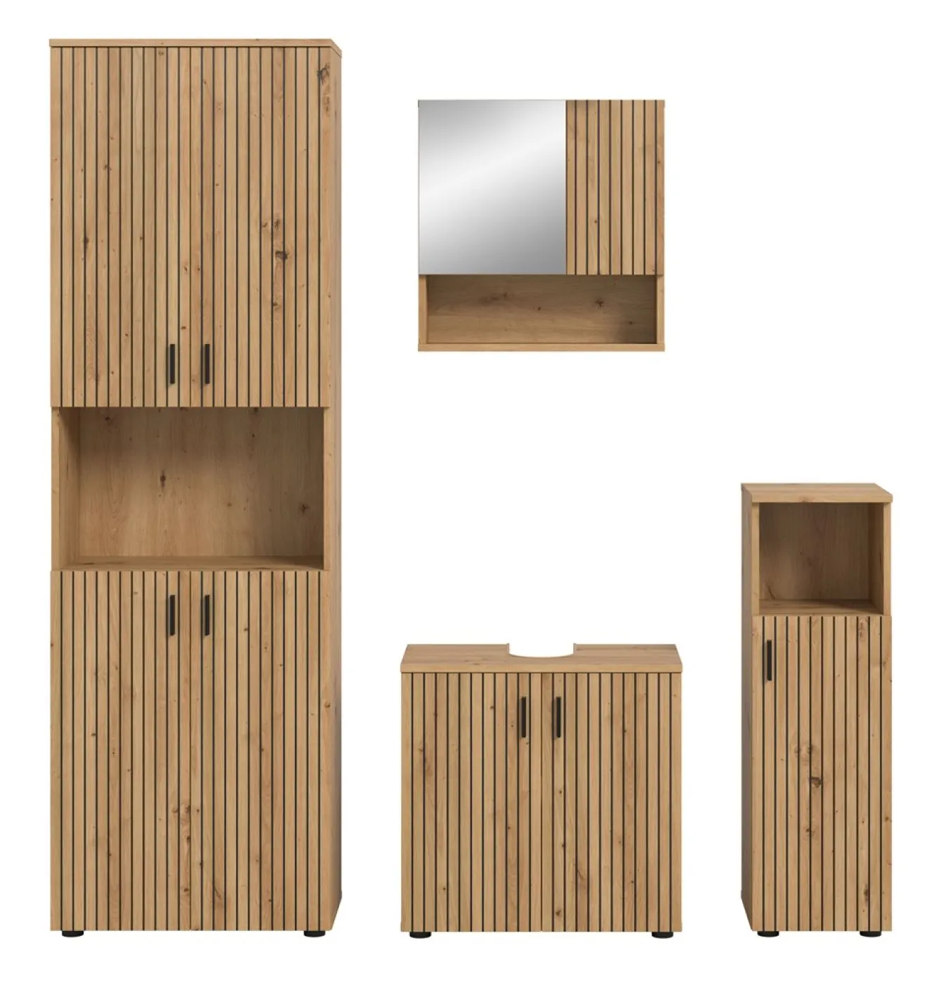 Badkombination Mone | 4-teilig | Artisan Oak