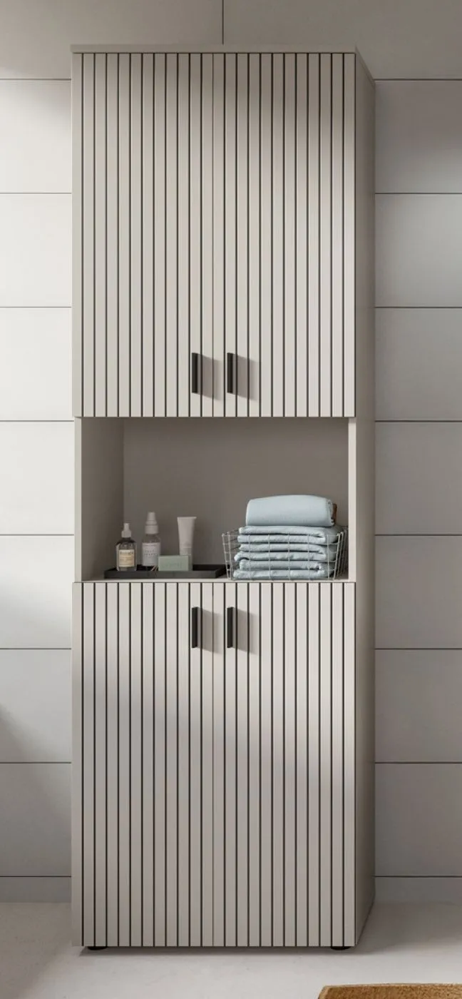 Badkombination Mone | 4-teilig | Kaschmir ohne Aufsatzleuchte