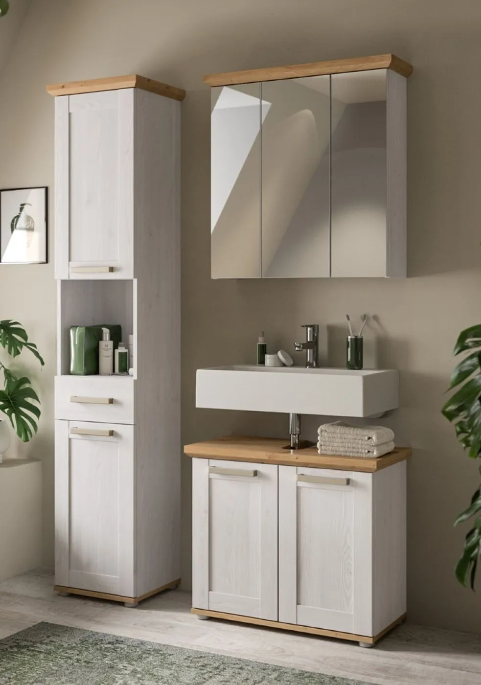 Badkombination Verona | 2-teilig | Sibiu Larche / Artisan Eiche